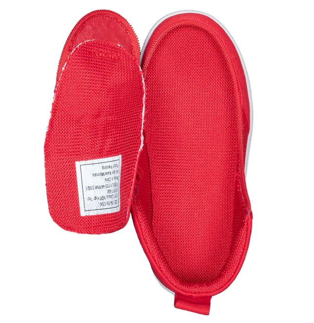 Billy Footwear (Kids) DR Fit - High Top Red Canvas Shoes - Image 3
