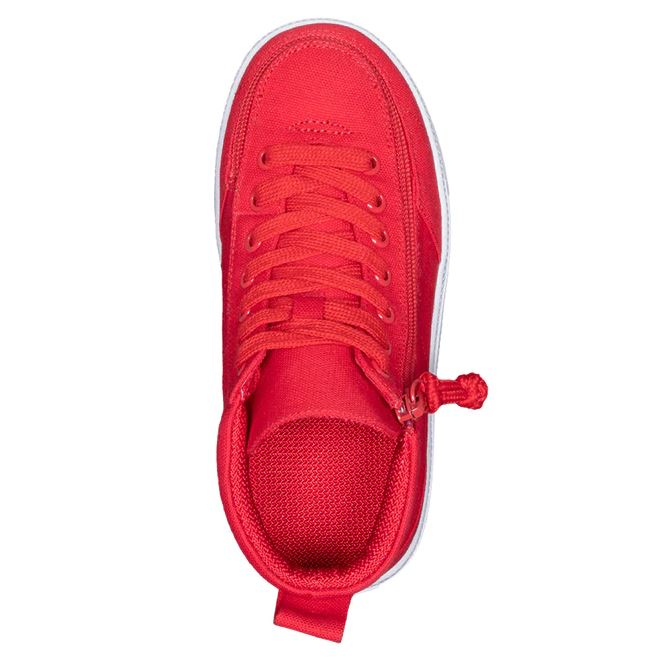 Billy Footwear (Kids) DR Fit - High Top Red Canvas Shoes - Image 4