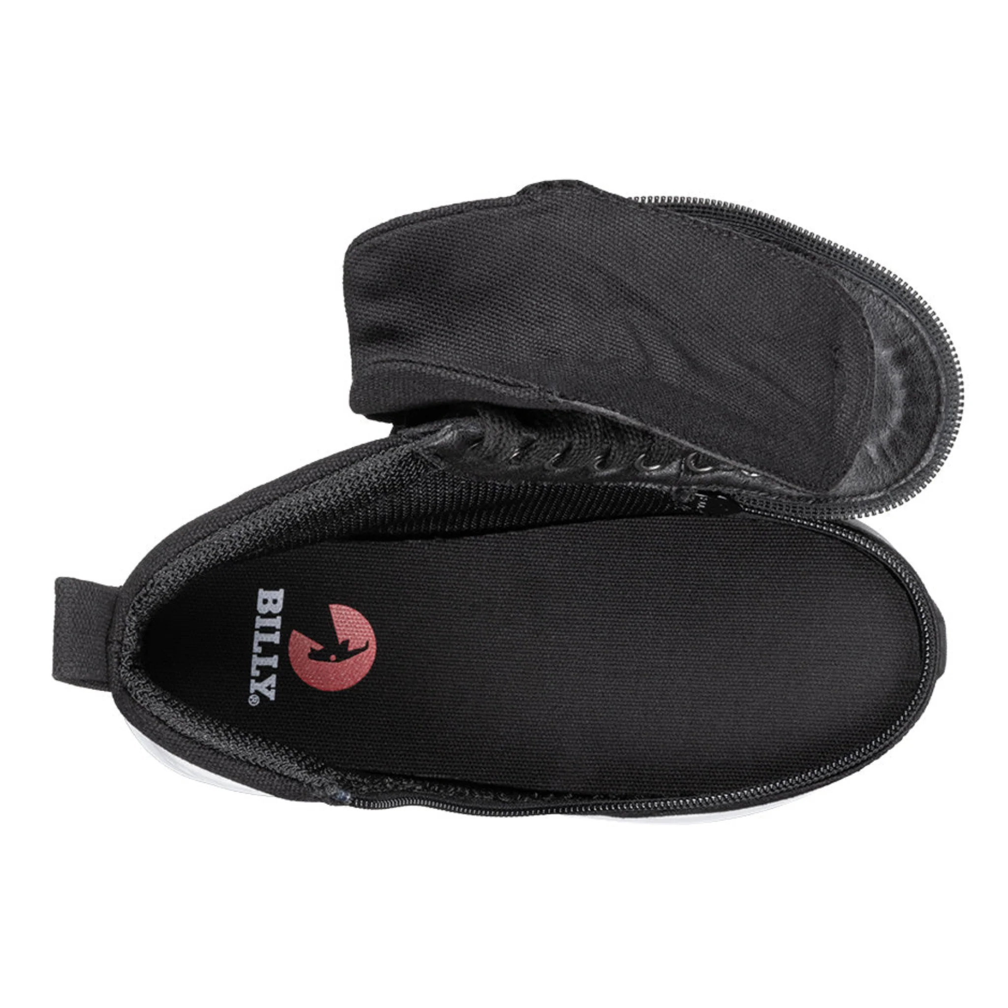 Billy Footwear (Kids) - High Top Goat Black Canvas Shoes - Image 4