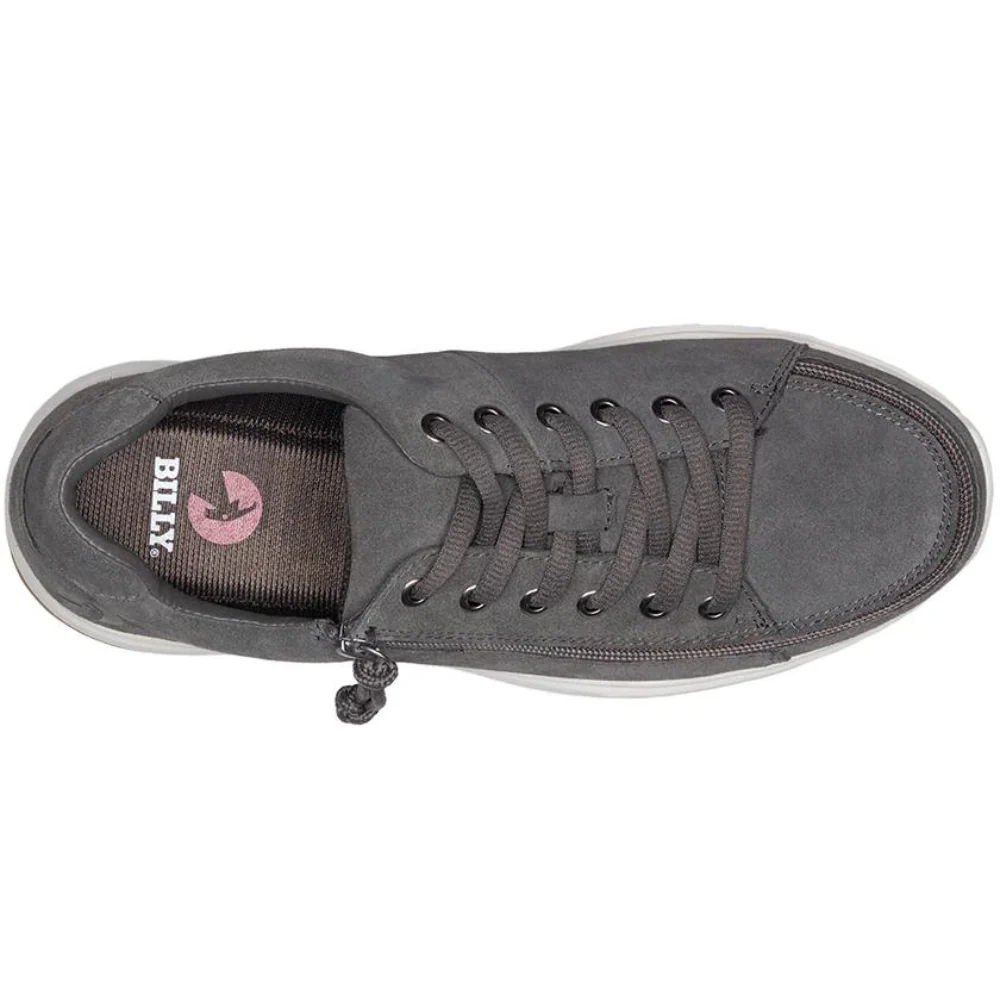 Billy Footwear (Mens) - Low Top Grey Suede Comfort Shoes - Image 3