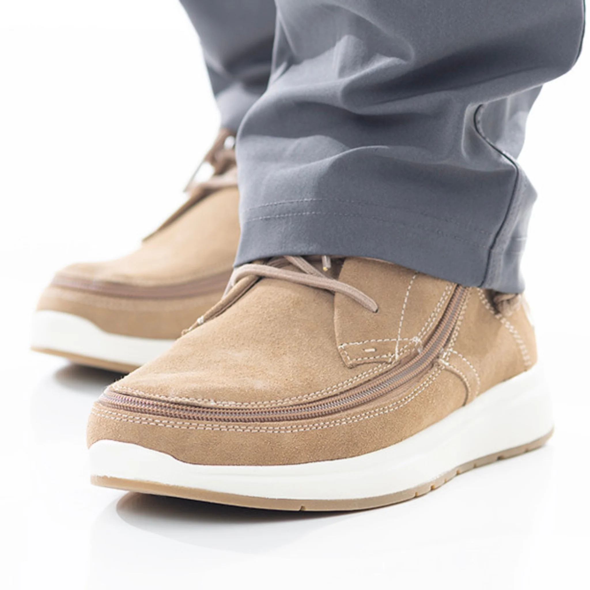 Billy Footwear (Mens) - Sand / Black Comfort Chukka - Image 8