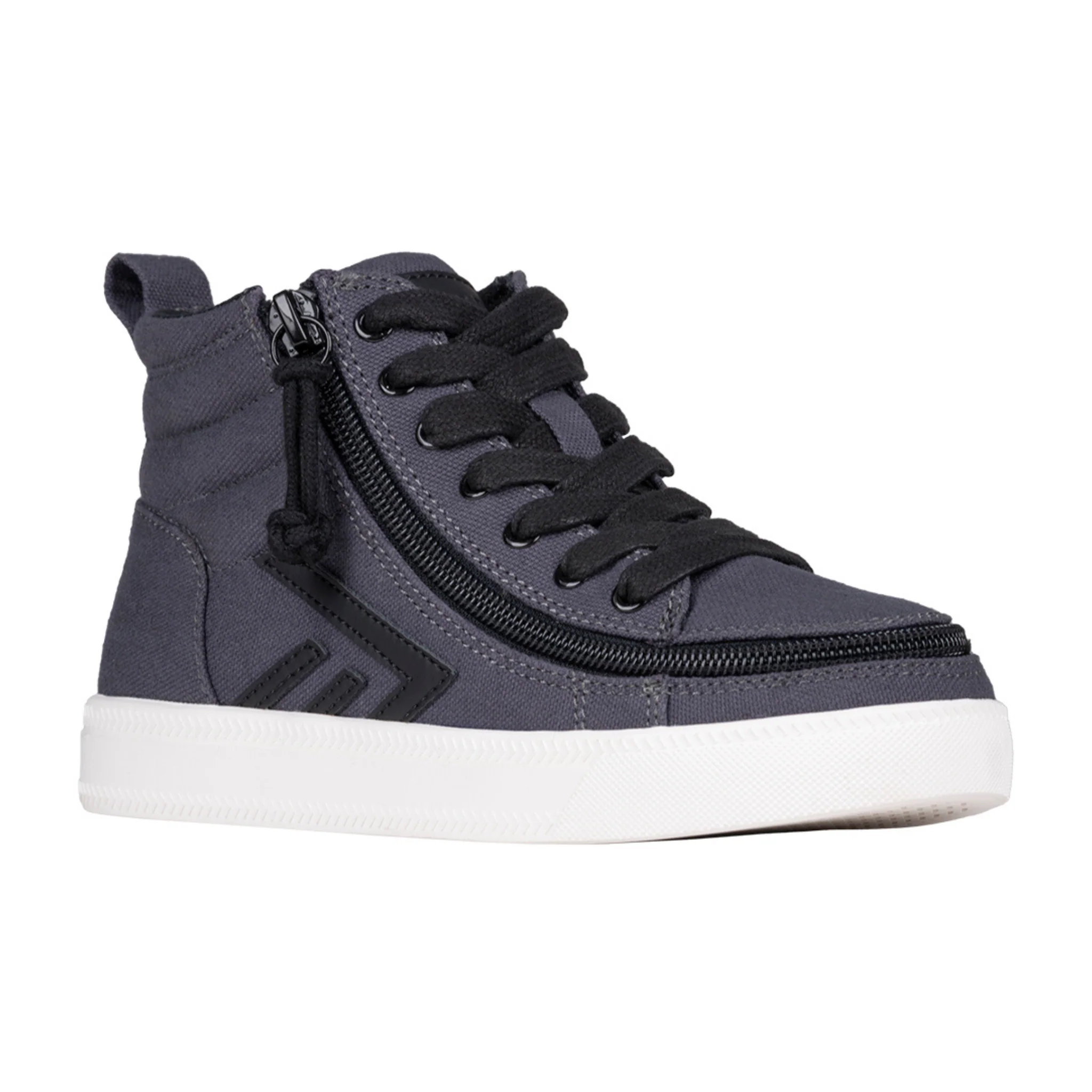 Billy Footwear (Toddlers)  - High Top Charcoal/Black CS Canvas Shoes - Image 3