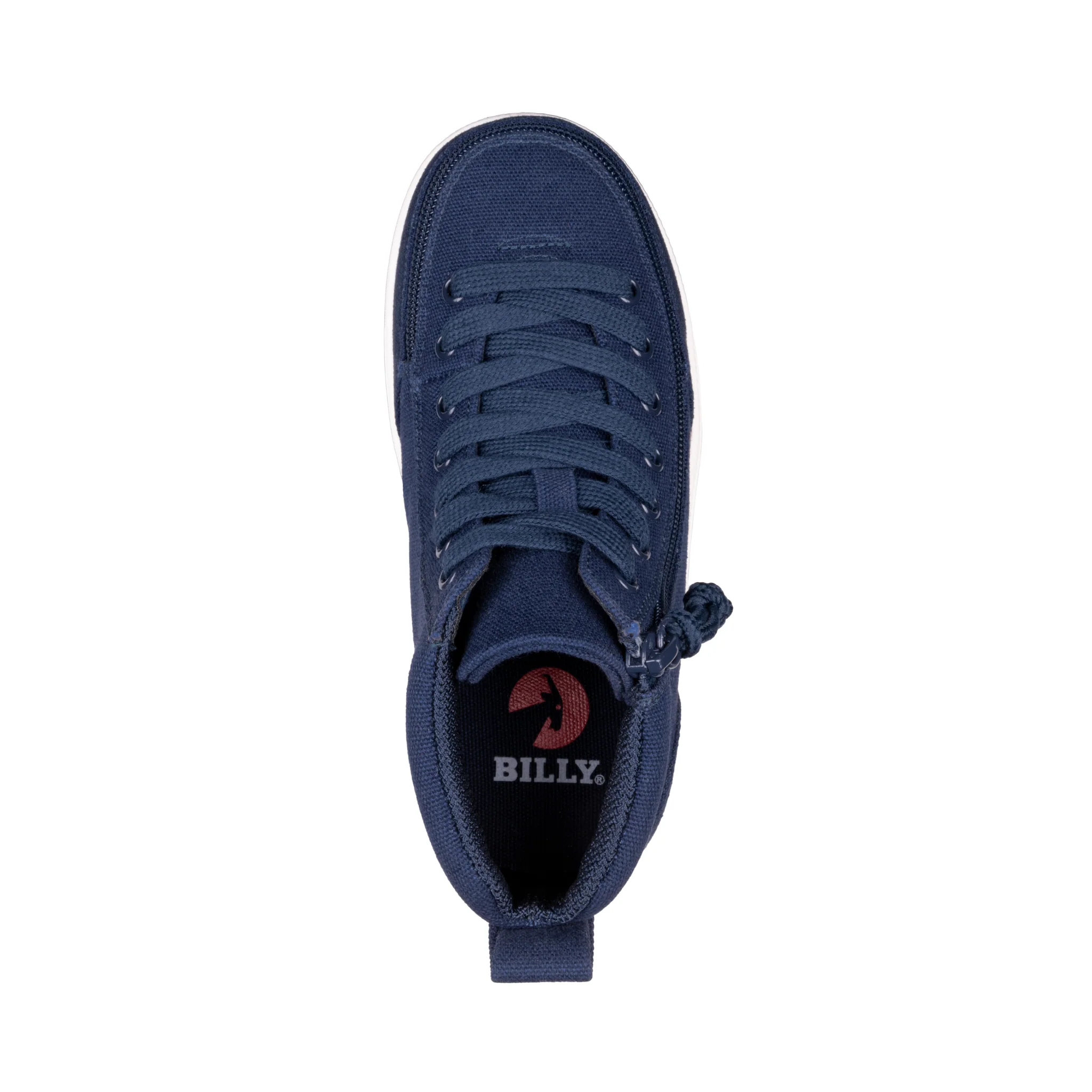 Billy Footwear (Toddlers) MDR II Fit - High Top Navy Canvas Shoes - Image 3