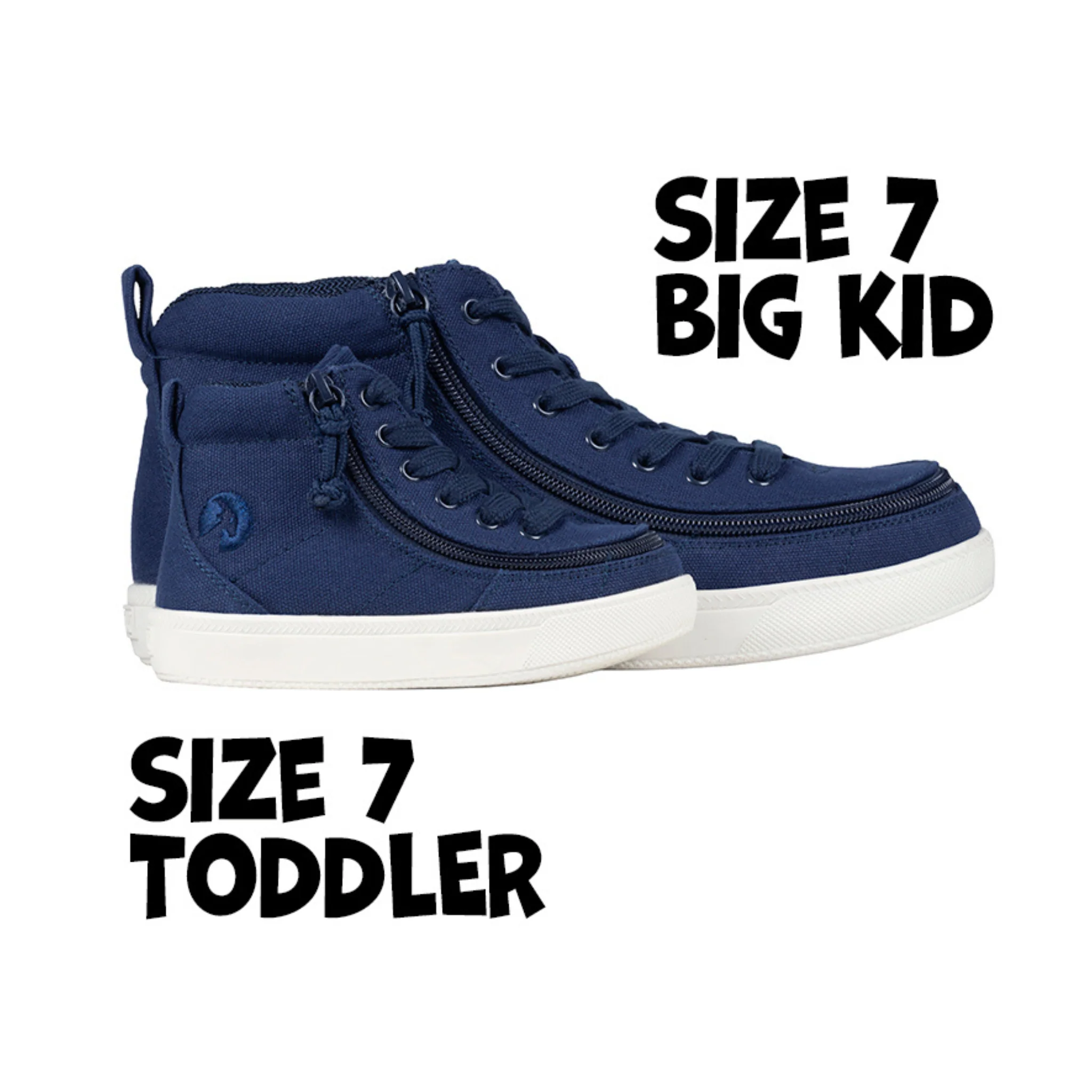 Billy Footwear (Toddlers) MDR II Fit - High Top Navy Canvas Shoes - Image 6
