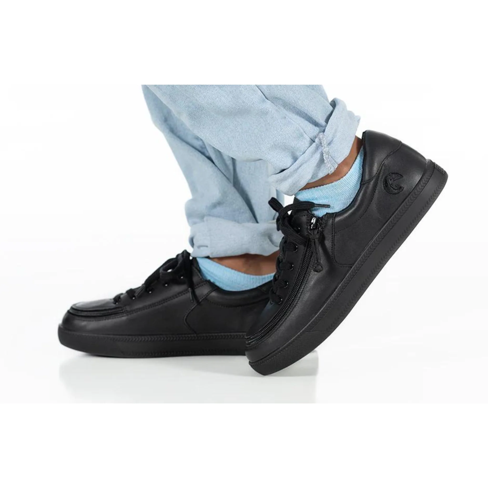 Billy Footwear (Toddlers) DR II Fit - Low Top Black Leather Shoes - Image 4