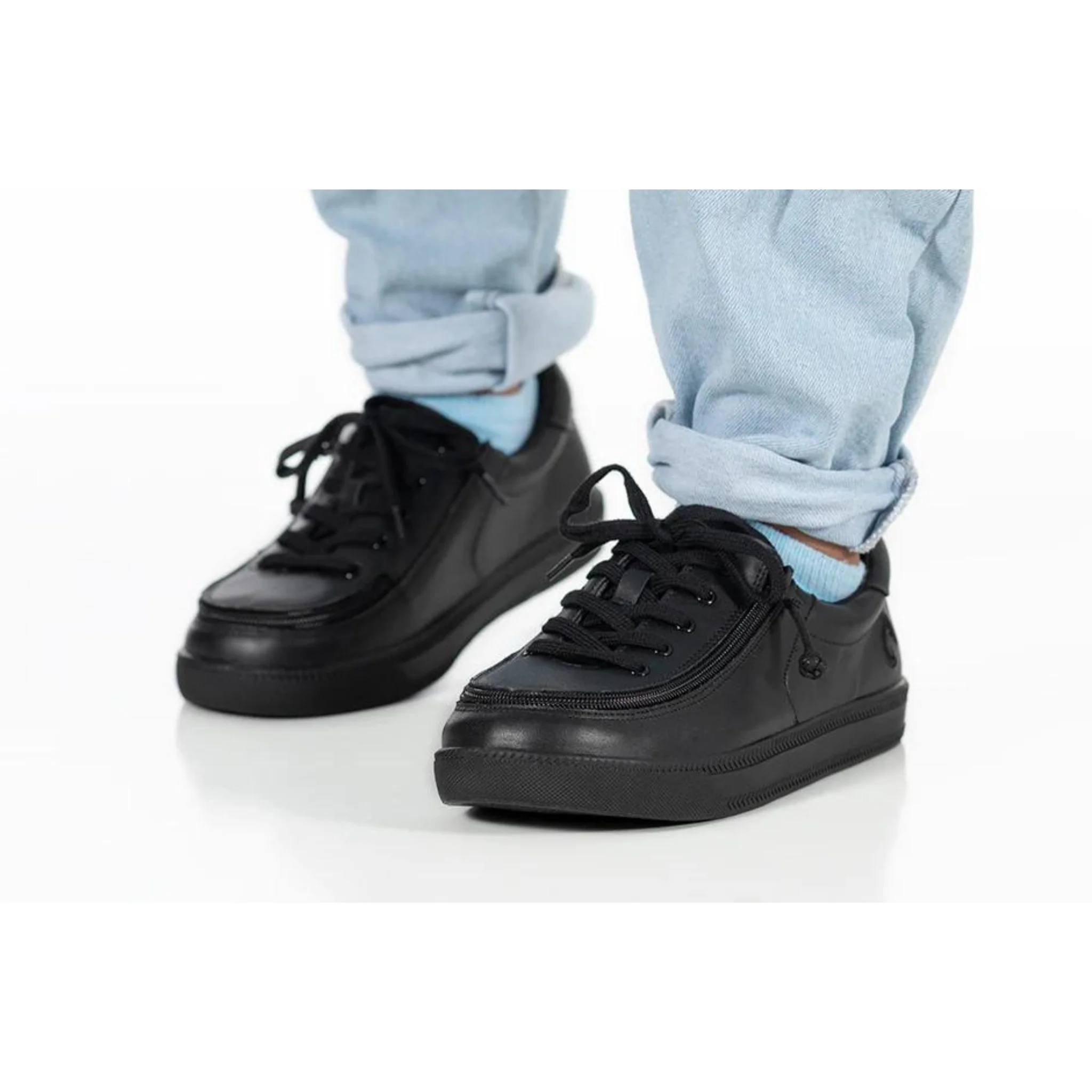 Billy Footwear (Toddlers) DR II Fit - Low Top Black Leather Shoes - Image 5