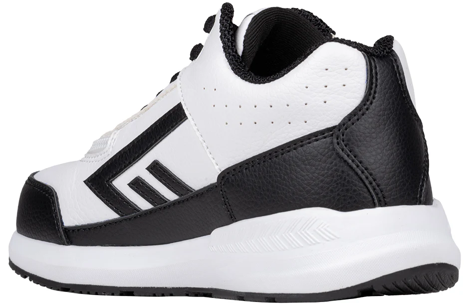 Billy Footwear (Kids) - Mid Top Goat Hoop White/Black Trainers - Image 3