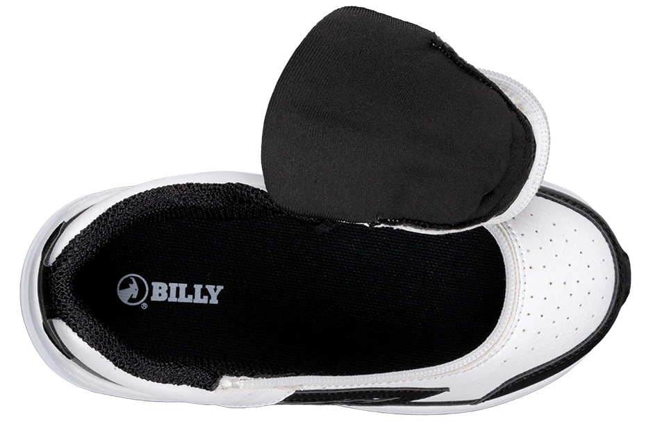 Billy Footwear (Kids) - Mid Top Goat Hoop White/Black Trainers - Image 5