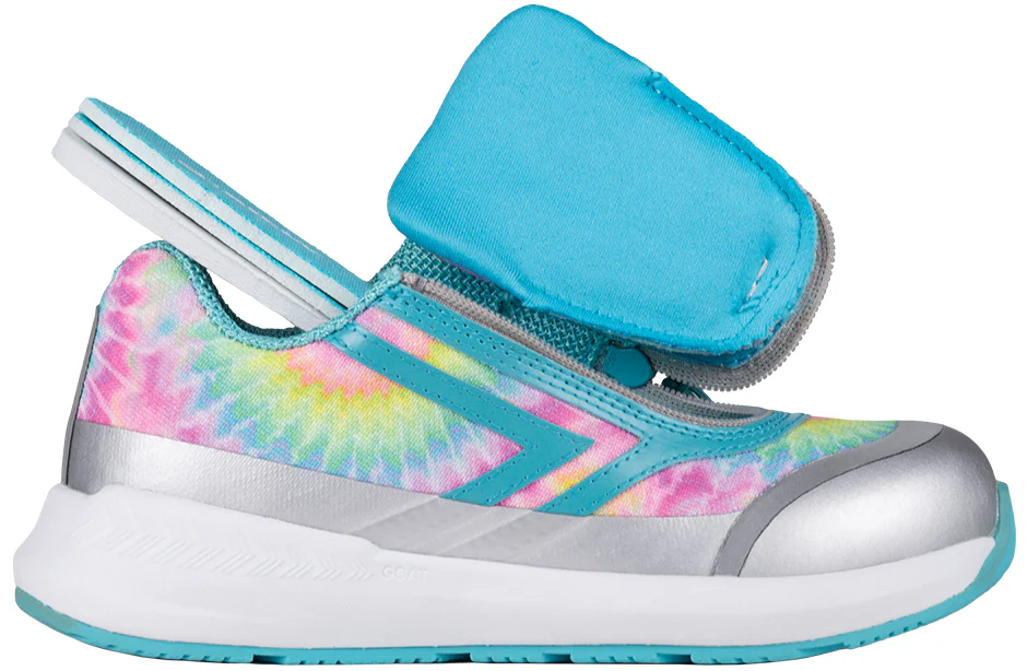 Billy Footwear (Toddlers) - Low Top Goat Sport Rainbow Tie Dye Trainers - Image 3