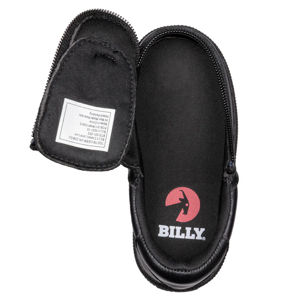 Billy Footwear (Toddlers) - Low Top Leather Black To The Floor Shoes - Image 3