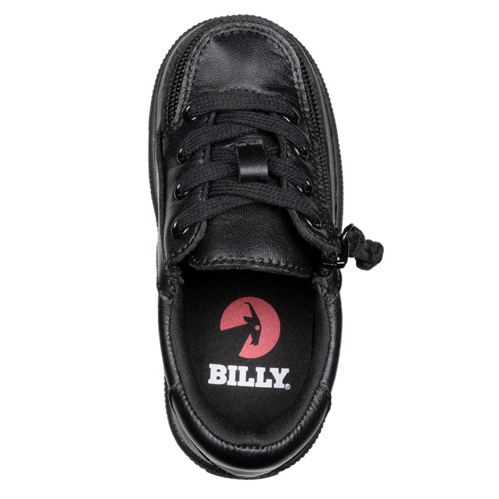Billy Footwear (Toddlers) - Low Top Leather Black To The Floor Shoes - Image 4