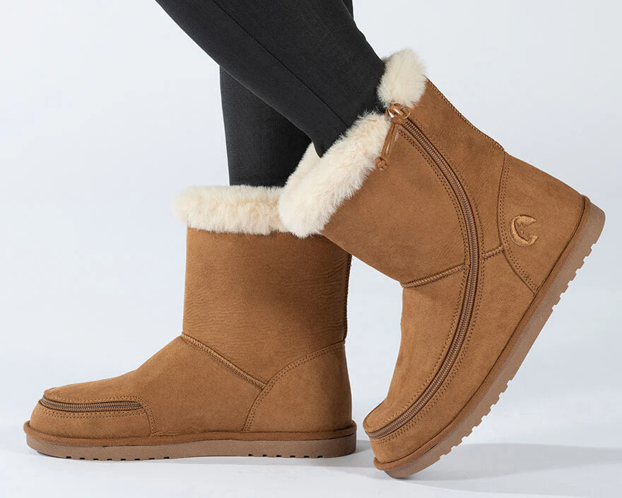 Billy Footwear (Womens) - Faux Suede Cosy Boots 2 - Image 6