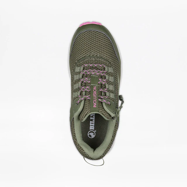 Billy Footwear (Womens) -  Inclusion Trail Olive/Pink Trainers - Image 5