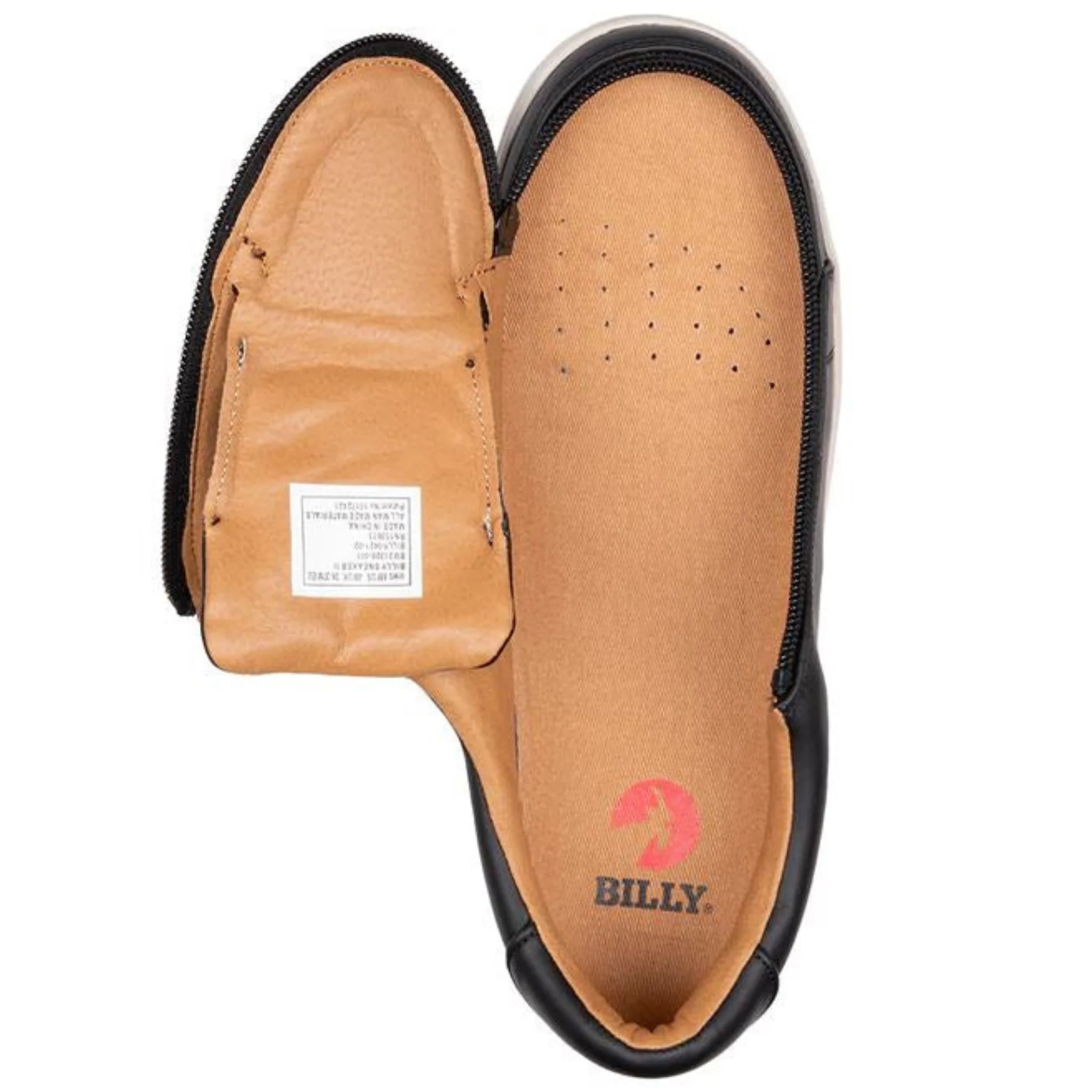 Billy Footwear (Womens) - Low Top Faux Leather Black/White Stitch Shoes - Image 3