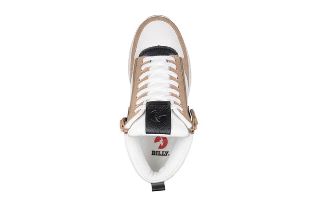 Billy Footwear (Womens) - High Top White/Tan/Black Comfort DZ - Image 3