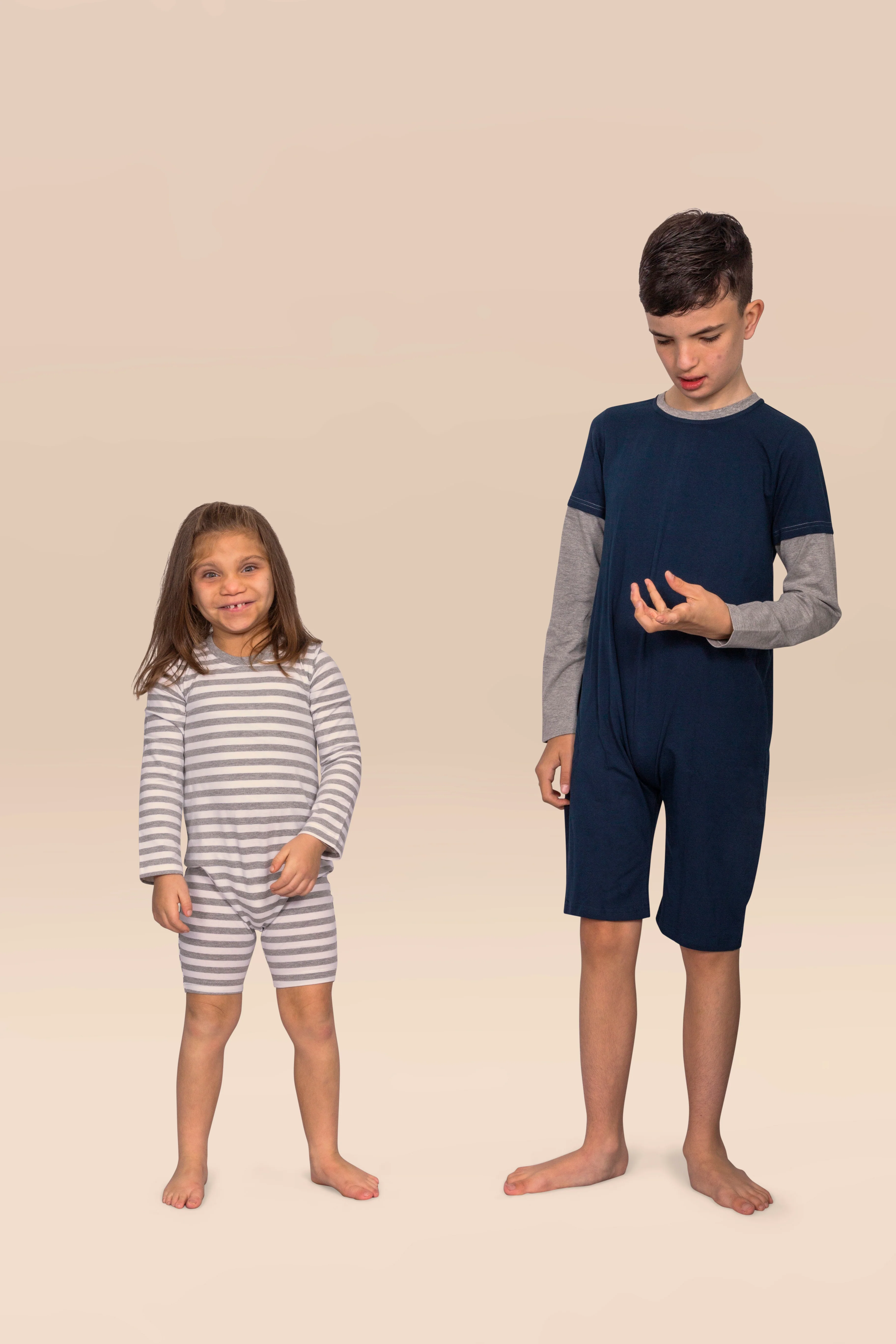 KayCey®Z Secret Zip Back Jumpsuits (Kids) - Long Sleeve / Knee Length - Image 8