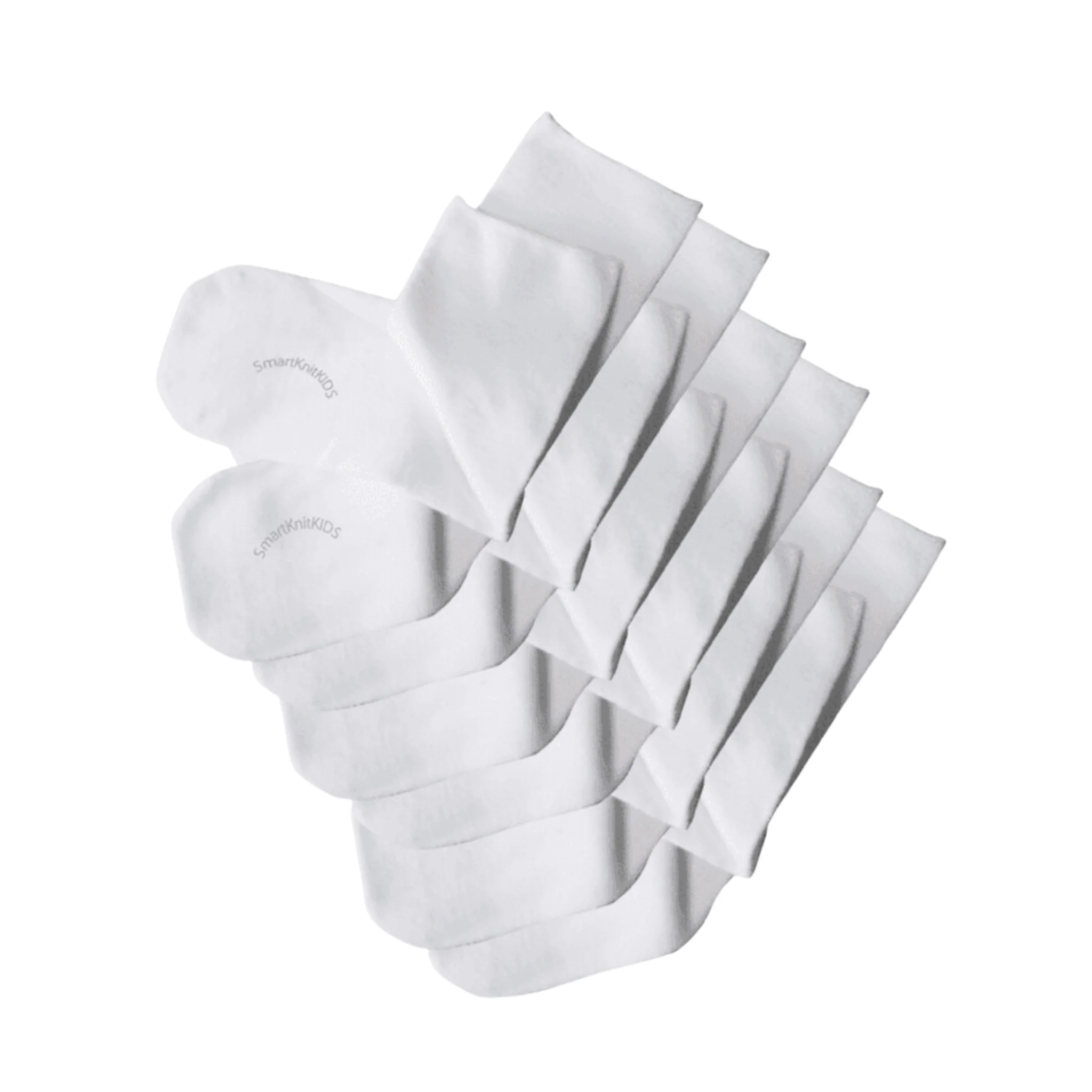 SmartKnitKIDS - Absolutely Seamless Socks - ultimate comfort sock - White - Value Packs - Image 3